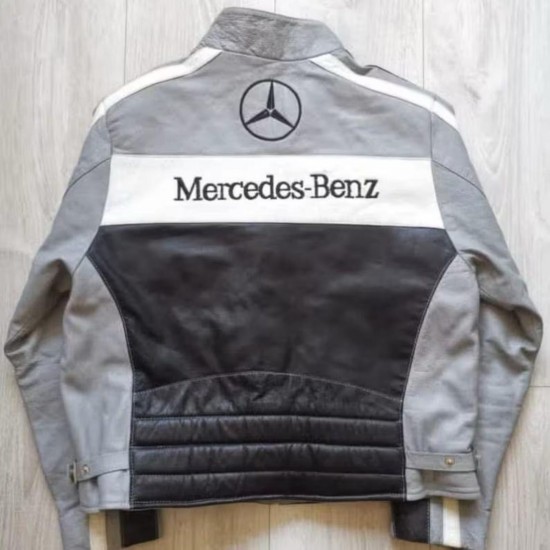 Mercedes Biker Leather Jacket for Men Mercedes Biker Leather Jacket for Men