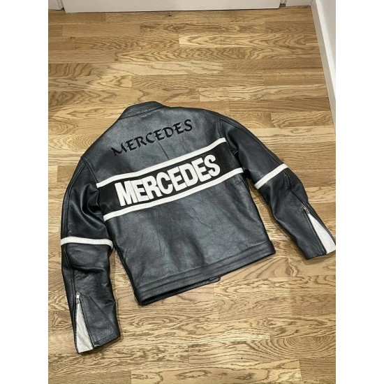 Mercedes F1 Race Leather Jacket