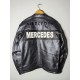 Mercedes Racing Genuine Cowhide Leather Jacket