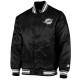 Miami Dolphins Locker Room Black Satin Jacket Miami Dolphins Locker Room Black Satin Jacket