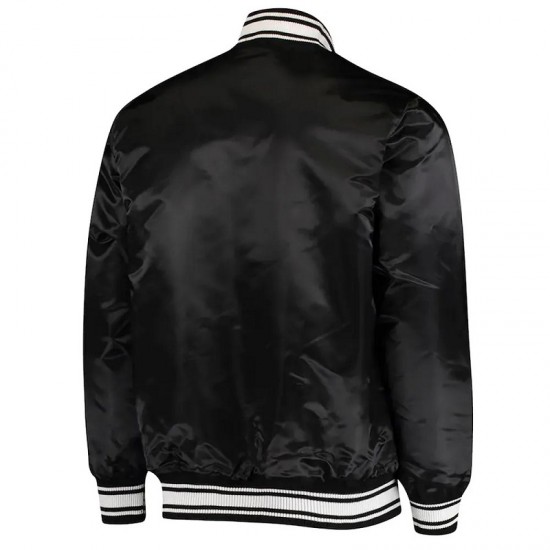 Miami Dolphins Locker Room Black Satin Jacket Miami Dolphins Locker Room Black Satin Jacket