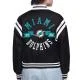 Miami Dolphins Printed Logo Varsity Satin Jacket