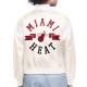 Miami Heat Printed Logo Varsity Satin Jacket Miami Heat Printed Logo Varsity Satin Jacket