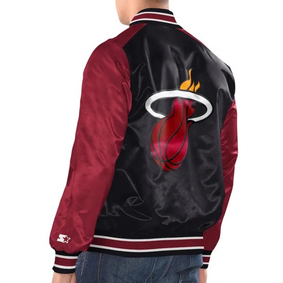Miami Heat Renegade Varsity Satin Jacket