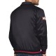 Miami Heat Stitch Applique Black Satin Jacket