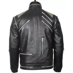 Michael Jackson 'Beat It' Black Real Leather Jacket