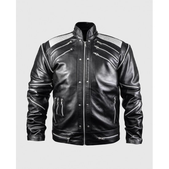 Michael Jackson Beat It Black Leather Jacket