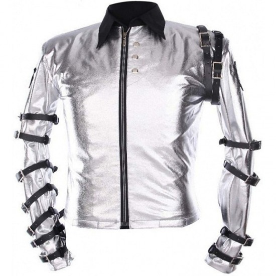 Michael Jackson King Of Pop Bad Concert Satin Jacket Michael Jackson King Of Pop Bad Concert Satin Jacket