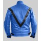 Michael Jackson Thriller Blue Leather Jacket Michael Jackson Thriller Blue Leather Jacket