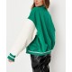 Michigan Mid Western Green Letterman Jacket Michigan Mid Western Green Letterman Jacket
