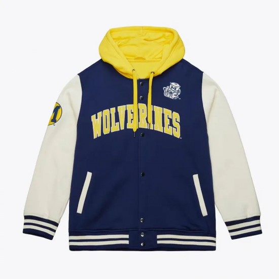 Michigan Wolverines Sideline Varsity Fleece Jacket Michigan Wolverines Sideline Varsity Fleece Jacket