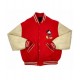 Mickey Mouse Red Varsity Wool/Leather Jacket