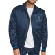 Minnesota Timberwolves Stitch Applique Navy Satin Jacket