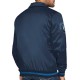 Minnesota Timberwolves Stitch Applique Navy Satin Jacket
