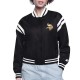 Minnesota Vikings Printed Logo Varsity Satin Jacket Minnesota Vikings Printed Logo Varsity Satin Jacket