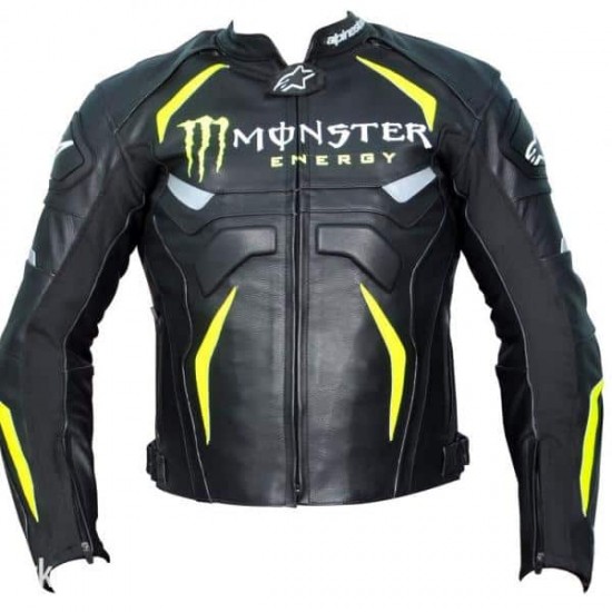 Monster Energy Alpinestars Motorcycle Racing Leather Jacket Monster Energy Alpinestars Motorcycle Racing Leather Jacket