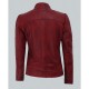 Montana Women's Biker Maroon Leather Jacket Montana Women's Biker Maroon Leather Jacket
