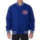 Montreal Canadiens Bomber Royal Blue Wool Jacket Montreal Canadiens Bomber Royal Blue Wool Jacket