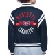Montreal Canadiens Printed Logo Varsity Satin Jacket Montreal Canadiens Printed Logo Varsity Satin Jacket