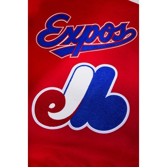 Montreal Expos Retro Classic Red Wool Varsity Jacket Montreal Expos Retro Classic Red Wool Varsity Jacket