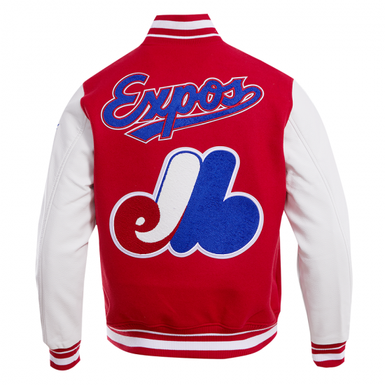 Montreal Expos Retro Classic Red Wool Varsity Jacket Montreal Expos Retro Classic Red Wool Varsity Jacket