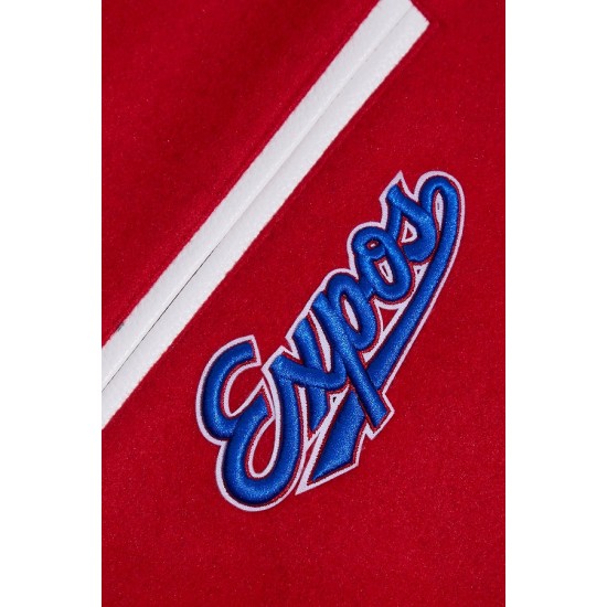 Montreal Expos Retro Classic Red Wool Varsity Jacket Montreal Expos Retro Classic Red Wool Varsity Jacket