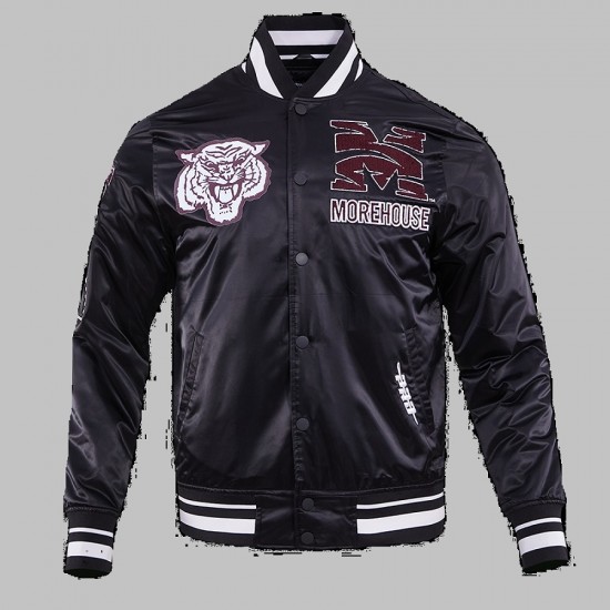 Morehouse College Classic Rib Satin Jacket Morehouse College Classic Rib Satin Jacket