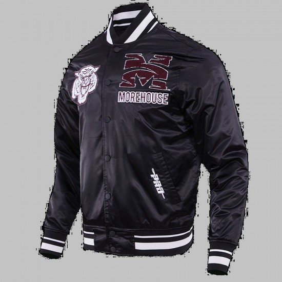 Morehouse College Classic Rib Satin Jacket Morehouse College Classic Rib Satin Jacket