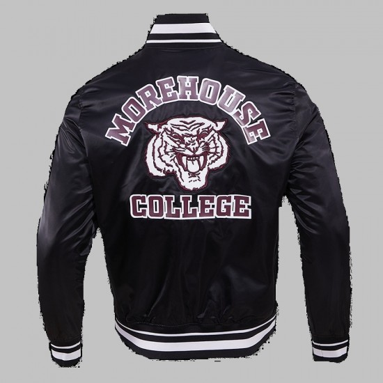 Morehouse College Classic Rib Satin Jacket Morehouse College Classic Rib Satin Jacket