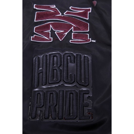Morehouse College Classic Rib Satin Jacket Morehouse College Classic Rib Satin Jacket