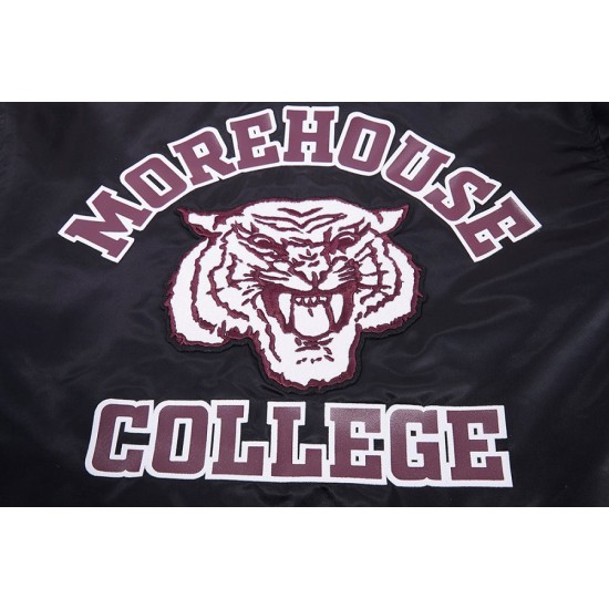 Morehouse College Classic Rib Satin Jacket Morehouse College Classic Rib Satin Jacket