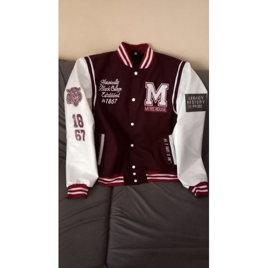 Morehouse College Maroon Letterman Jacket Morehouse College Maroon Letterman Jacket