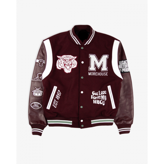 Morehouse College Motto 3.0 Varsity Jacket Morehouse College Motto 3.0 Varsity Jacket
