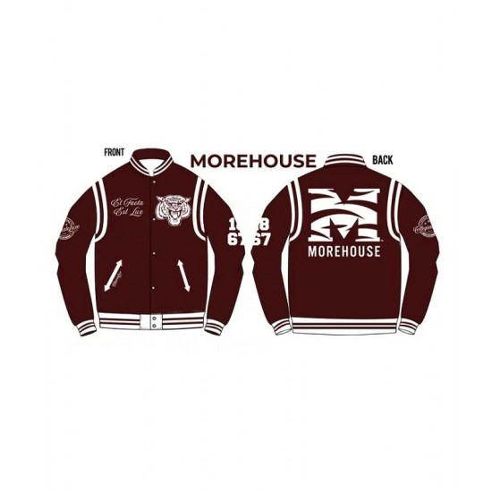 Morehouse University Unisex Varsity Jacket Morehouse University Unisex Varsity Jacket