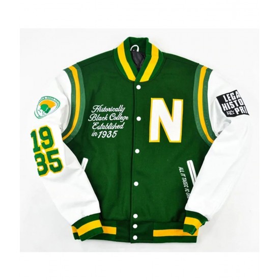 Motto 2.0 Norfolk State University HBCU Varsity Jacket Motto 2.0 Norfolk State University HBCU Varsity Jacket