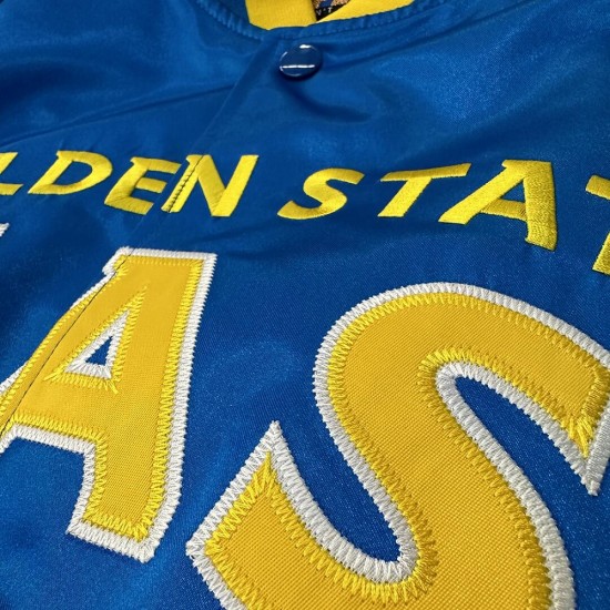 My Hero Academia NBA - All Might Golden State Warriors Satin Jacket My Hero Academia NBA - All Might Golden State Warriors Satin Jacket