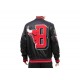 NBA Chicago Bulls Mash Up Logo Satin Men's Jacket NBA Chicago Bulls Mash Up Logo Satin Men's Jacket