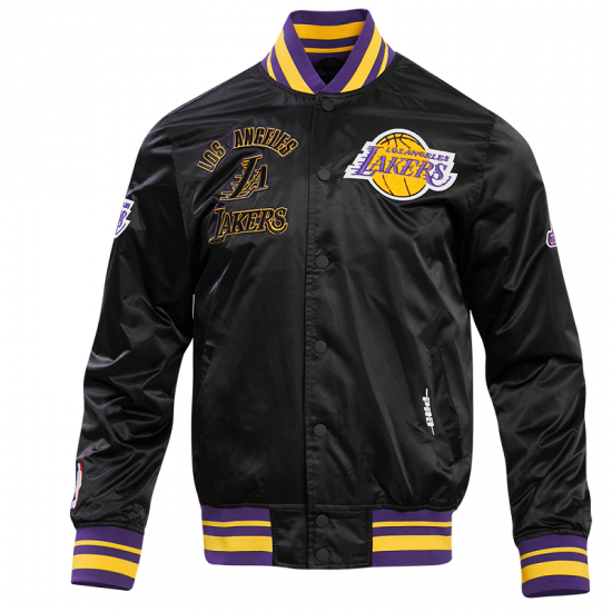 NBA Los Angeles Lakers Retro Classic Satin Jacket NBA Los Angeles Lakers Retro Classic Satin Jacket