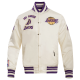 NBA Los Angeles Lakers Retro Classic Satin White Jacket NBA Los Angeles Lakers Retro Classic Satin White Jacket