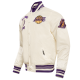 NBA Los Angeles Lakers Retro Classic Satin White Jacket NBA Los Angeles Lakers Retro Classic Satin White Jacket