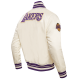 NBA Los Angeles Lakers Retro Classic Satin White Jacket NBA Los Angeles Lakers Retro Classic Satin White Jacket