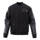 NBA Los Angeles Lakers Triple Black Varsity Jacket NBA Los Angeles Lakers Triple Black Varsity Jacket