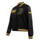 NHL Boston Bruins Retro Classic Womens Black Varsity Jacket NHL Boston Bruins Retro Classic Womens Black Varsity Jacket