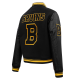 NHL Boston Bruins Retro Classic Womens Black Varsity Jacket NHL Boston Bruins Retro Classic Womens Black Varsity Jacket
