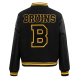 NHL Boston Bruins Retro Classic Womens Black Varsity Jacket NHL Boston Bruins Retro Classic Womens Black Varsity Jacket