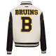NHL Boston Bruins Retro Classic Womens Varsity Jacket NHL Boston Bruins Retro Classic Womens Varsity Jacket
