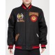 NHL Chicago BlackHawks Crest Emblem Rib Varsity Jacket NHL Chicago BlackHawks Crest Emblem Rib Varsity Jacket