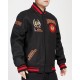 NHL Chicago BlackHawks Crest Emblem Rib Varsity Jacket NHL Chicago BlackHawks Crest Emblem Rib Varsity Jacket