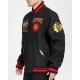 NHL Chicago BlackHawks Crest Emblem Rib Varsity Jacket