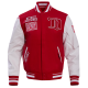 NHL Detroit Red Wings Retro Classic Rib Red Varsity Jacket NHL Detroit Red Wings Retro Classic Rib Red Varsity Jacket